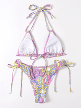 Wandelbares Bikini-Set mit Blumenmuster